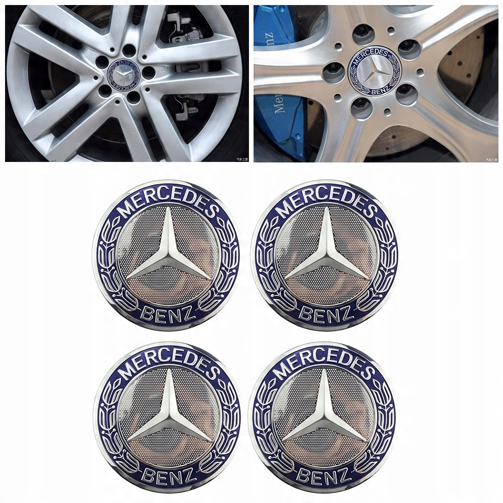 

Dekielek Kapsel Felgi Mercedes Komplet 75mm 4 Szt