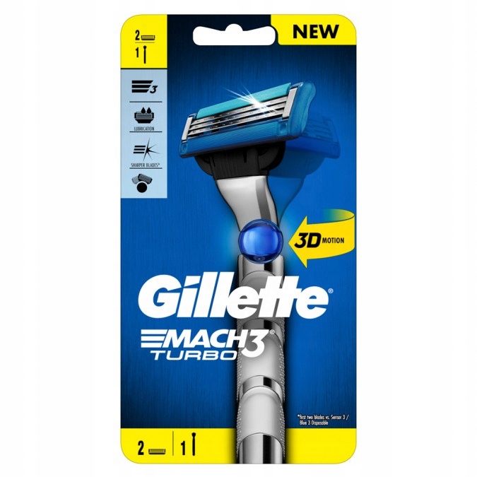 

Gillette MACH3 Turbo 3D Maszynka Z 2 Nożykami