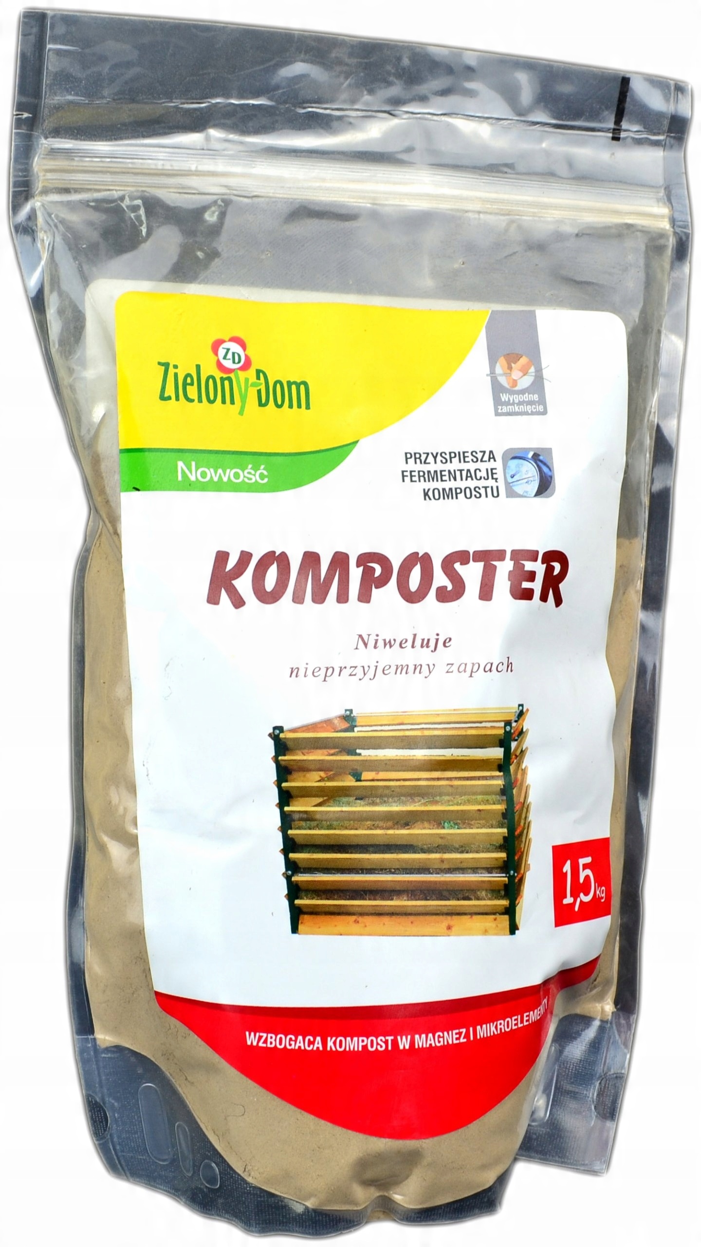 

Komposter 1,5kg Zielony Dom Kompost Worek