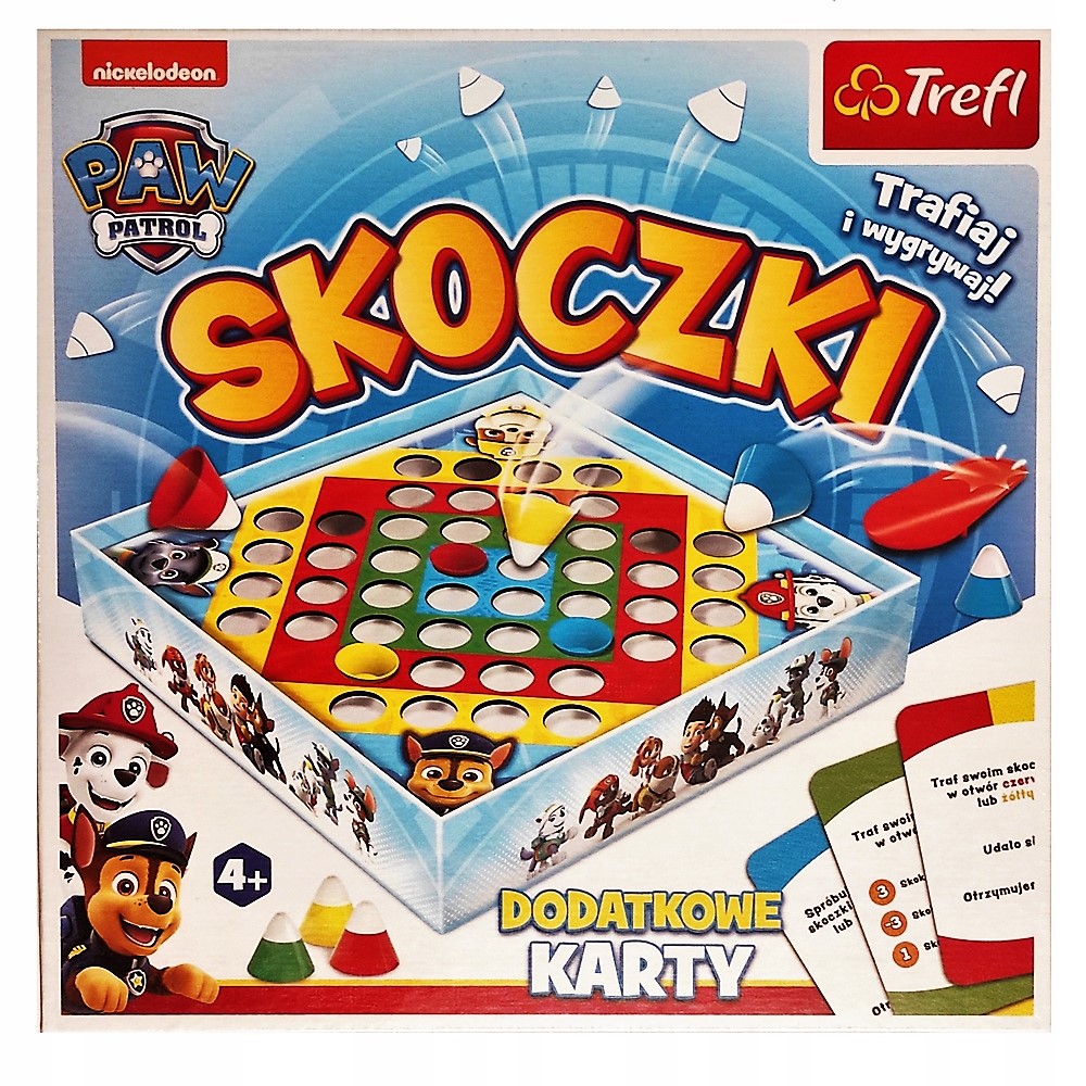 

Trefl 02303 Psi Patrol Gra skoczki+dodatkowe karty