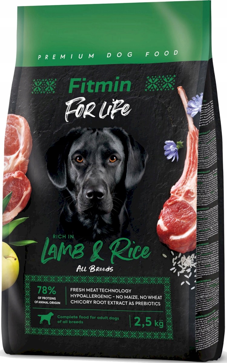 Fitmin Dog For Life sucha karma dla psa Jagnięcina 2,5 kg