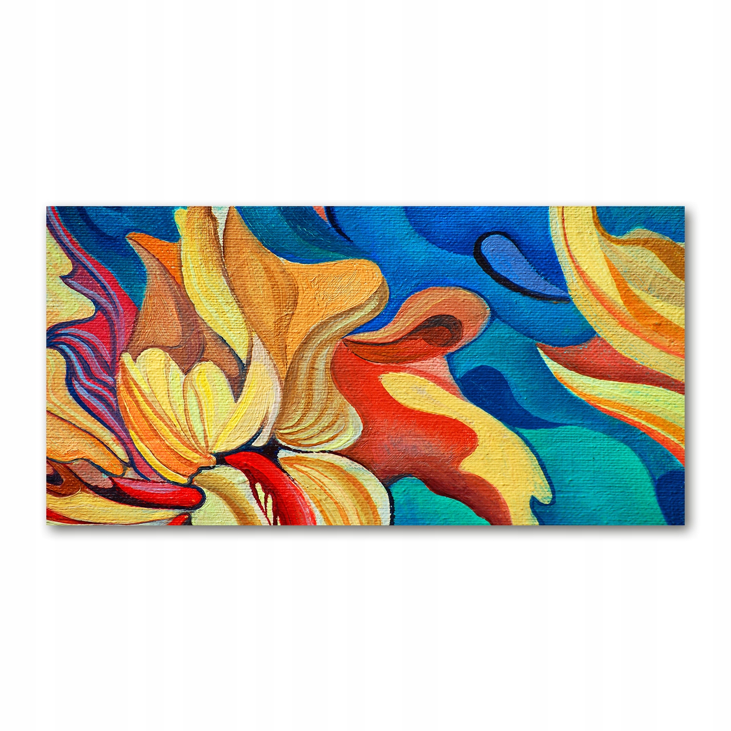 Fotoobraz sklo akryl Abstraktní květina 120x60 cm