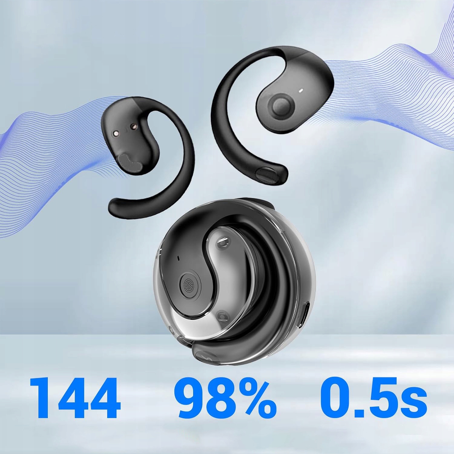 BEZPRZEWODOWE SŁUCHAWKI TŁUMACZĄCE DLA PODRÓŻY 139 JĘZYKÓW WYSOKA JAKOŚĆ Wielojęzyczny Tak