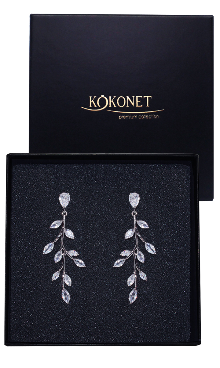 Náušnice na Svatba dárek rustikální Swarovski boho