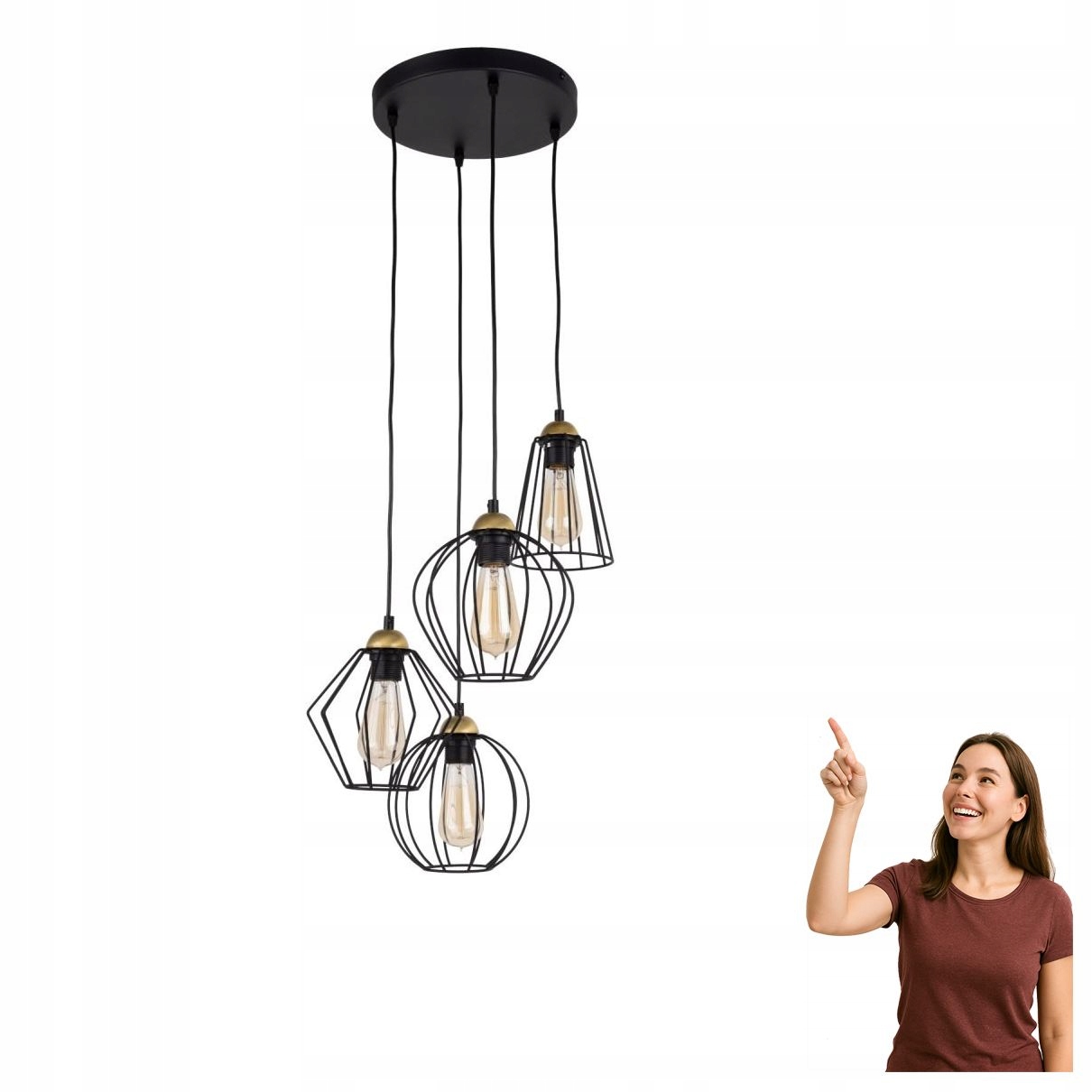 Závesná lampa Galaxy Brass 2713 Tk Lighting