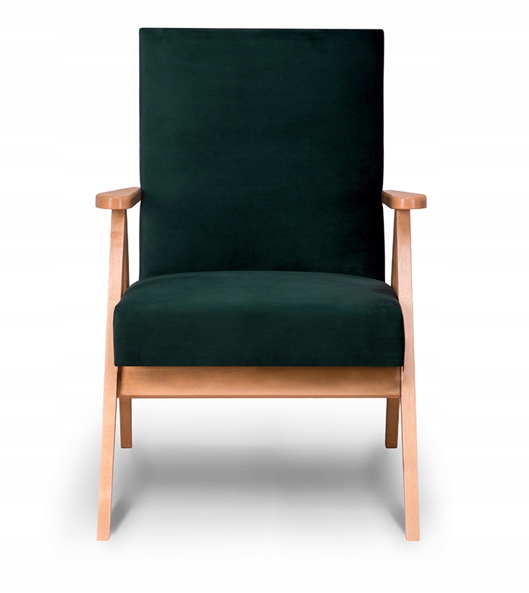 Fotel PRL Drewniane fotele Naset 4 Kolory KONSIMO Materiał obicia tkanina