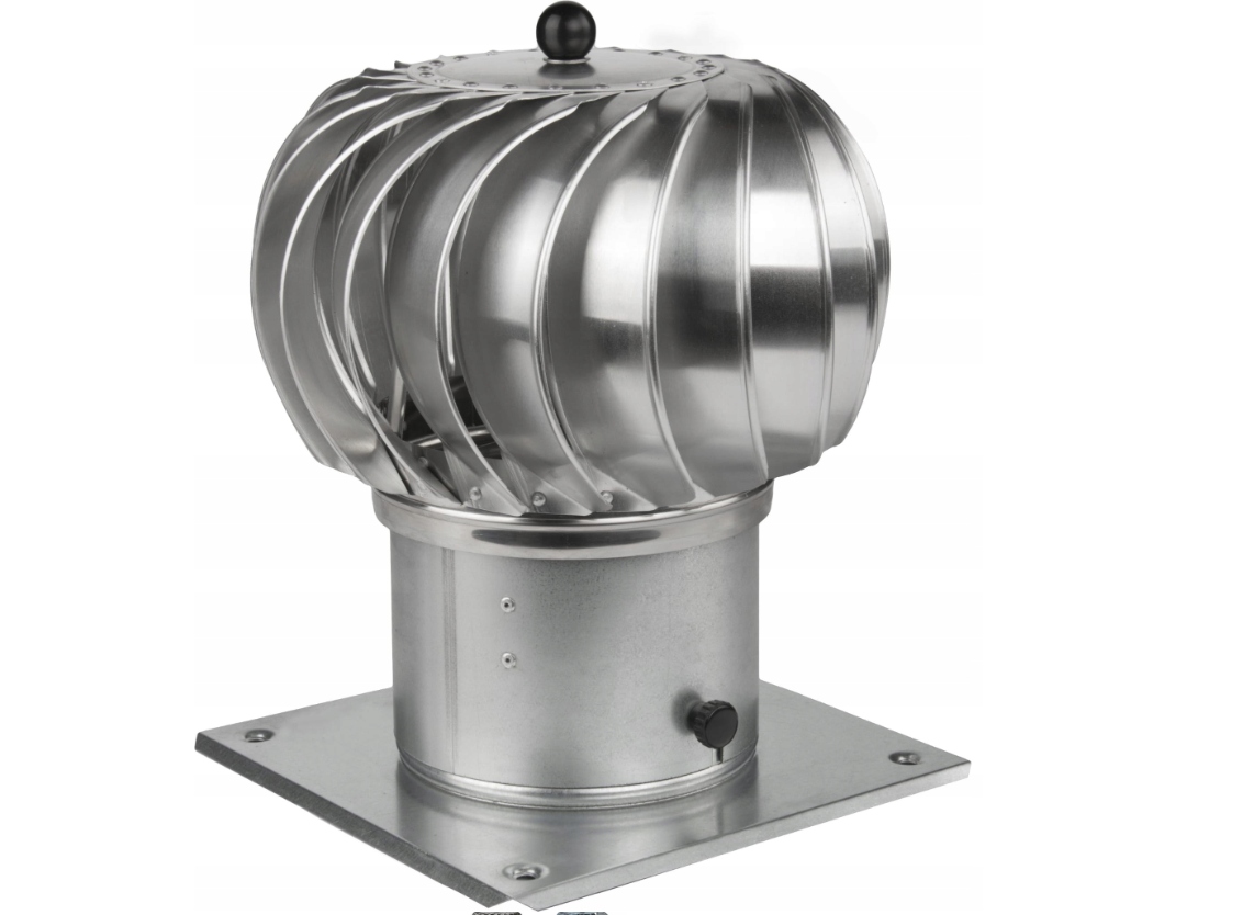 Rotačný komínový nadstavec Prodmax z hliníka Fi 200 Základ