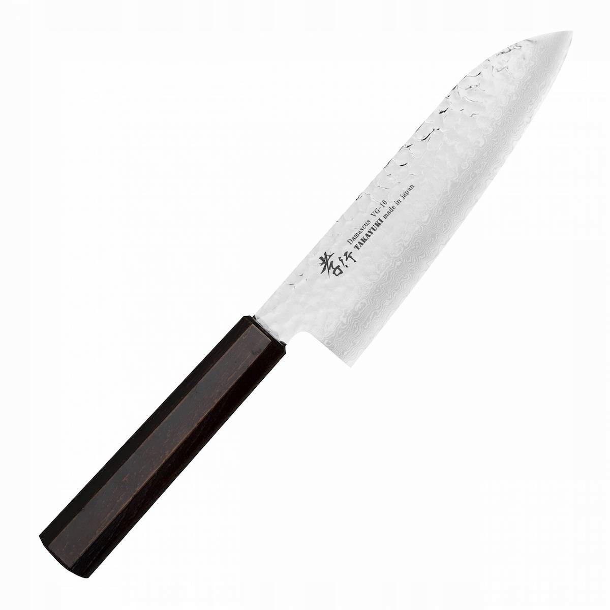 Sakai Takayuki Nanairo VG-10 Retro japonský nôž Santoku na zeleninu 17 cm