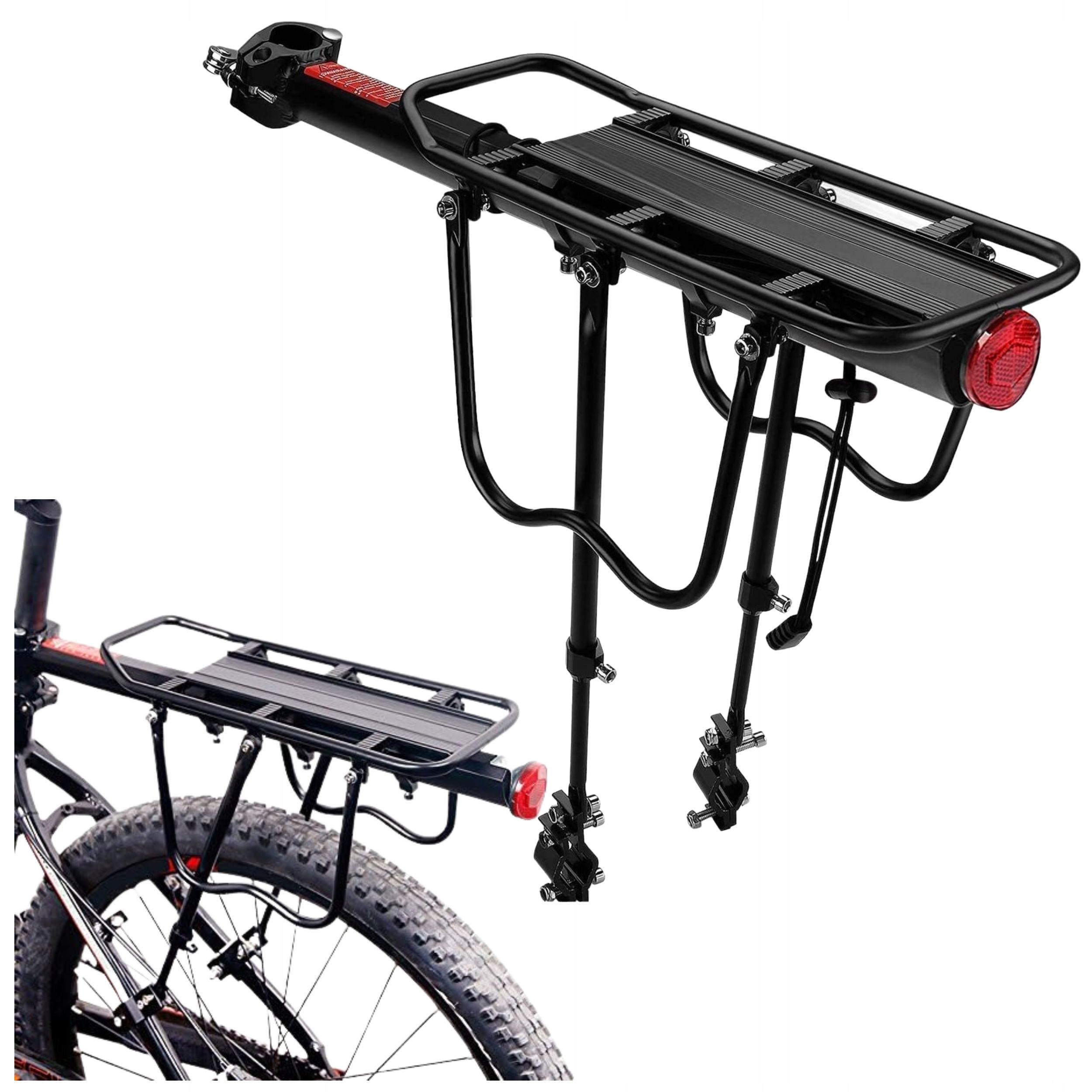 Nosič na kolo do 50 kg, hliníkový, zadní, nastavitelný, odolný