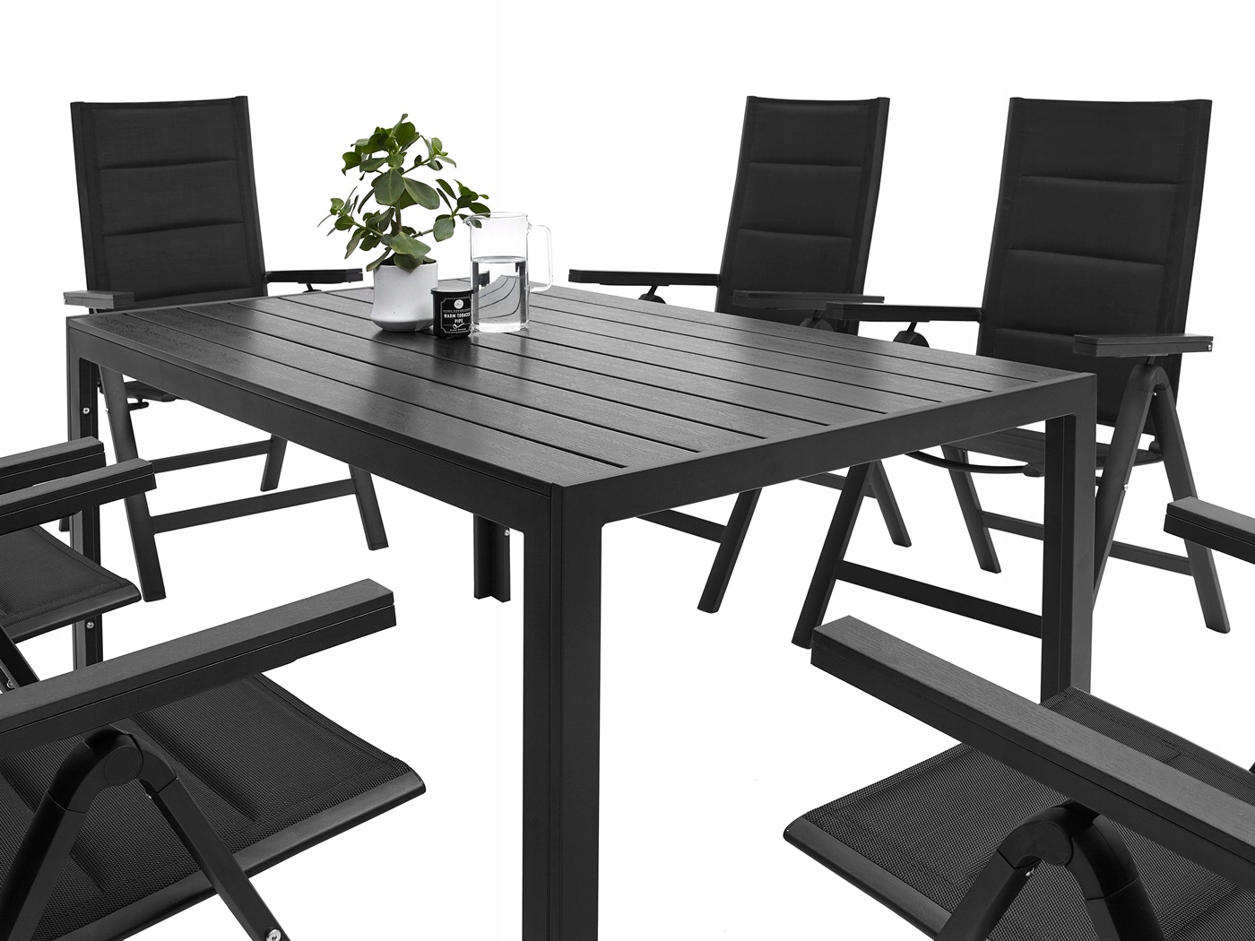 MEBLE OGRODOWE ZESTAW STÓŁ 6+1 NA TARAS BALKON Producent MAT-COMPANY