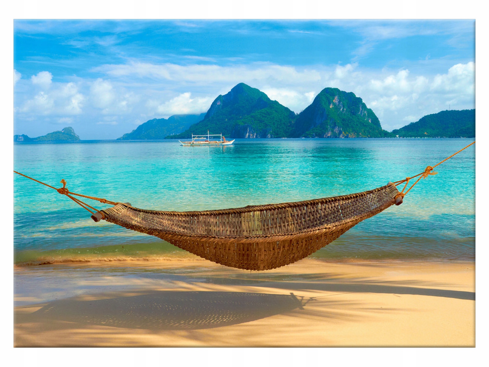 

Obraz Hamak na plaży 70x50 Pejzaż Nowoczesny