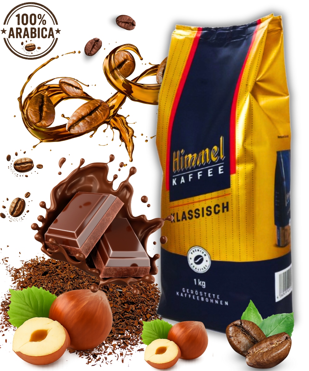 Káva Zrnková 100% Arabica 1 kg – Himmel Classic Aromatická, Premium