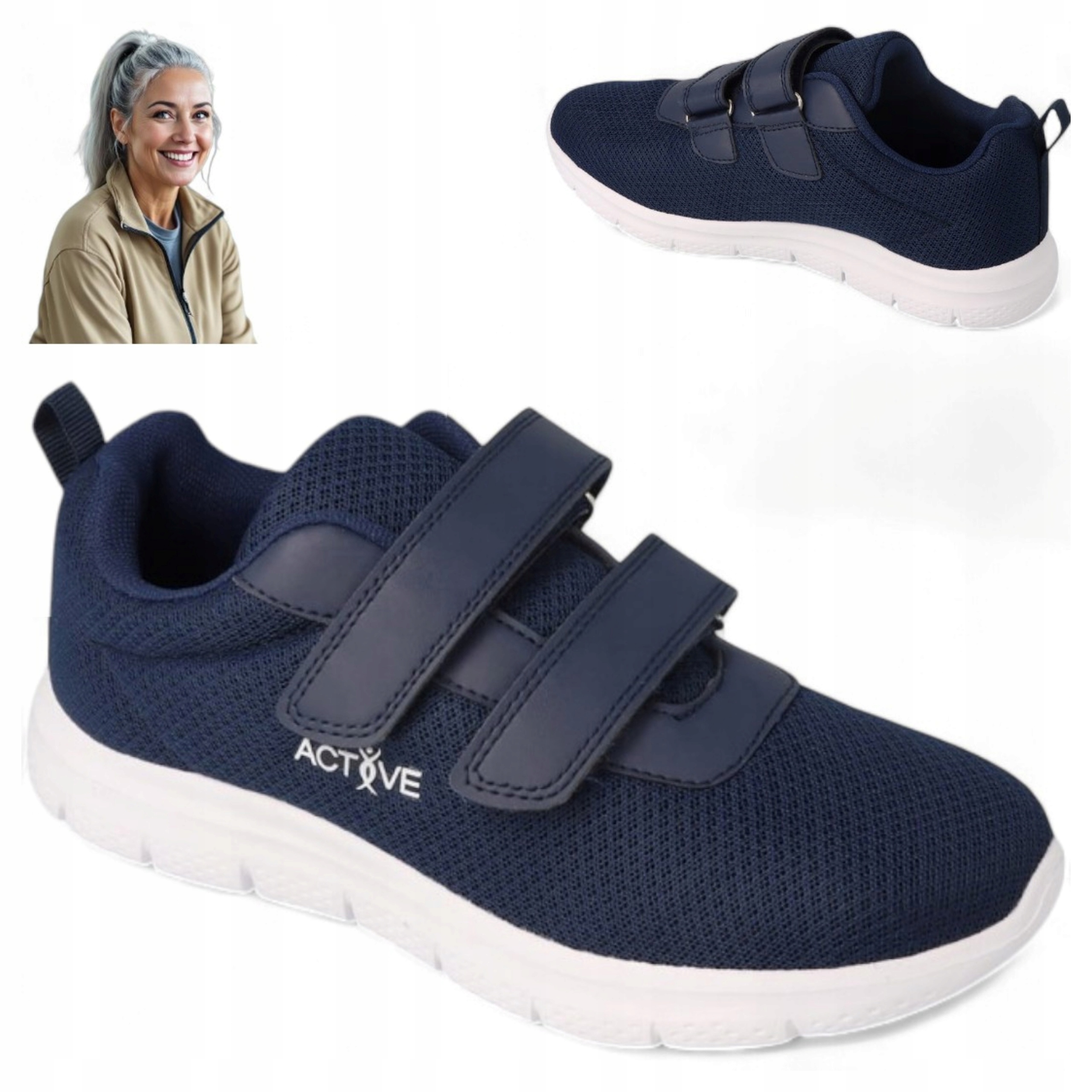 Dr Orto 41 Dámská prodyšná sportovní obuv na suchý zip Profylaktická obuv