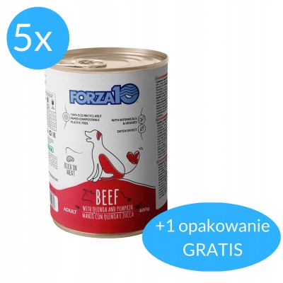 Forza10 Maintenance mokré hovězí maso pro psa 5x400 g 400 g Bonus