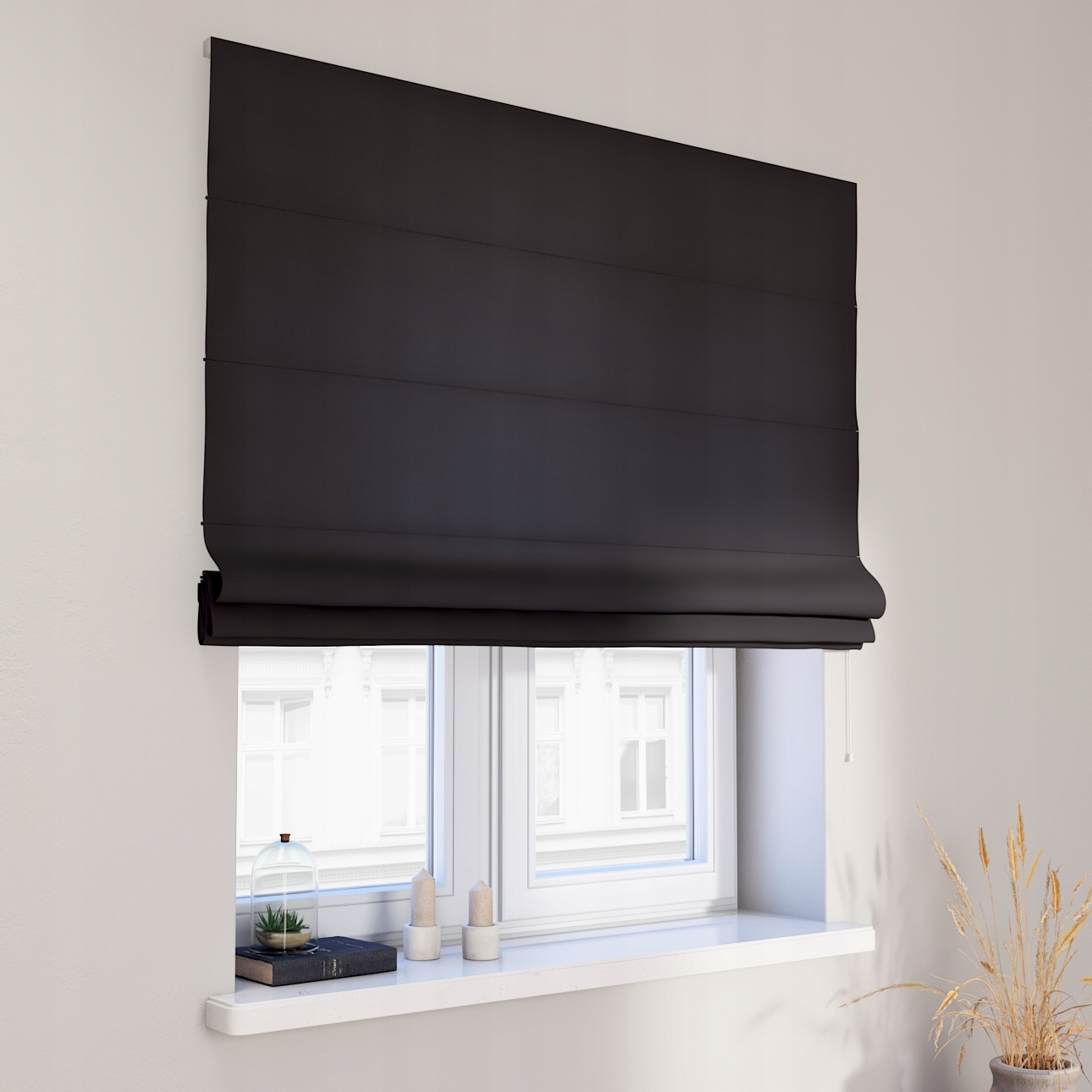 Hotová římská roleta Capri 130 x 170 cm černá