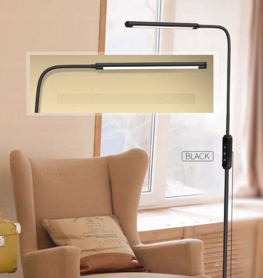 LAMPA LED STOJĄCA PODŁOGOWA LAMPKA BIURKOWA NOCNA ZASILACZ USB Styl nowoczesny