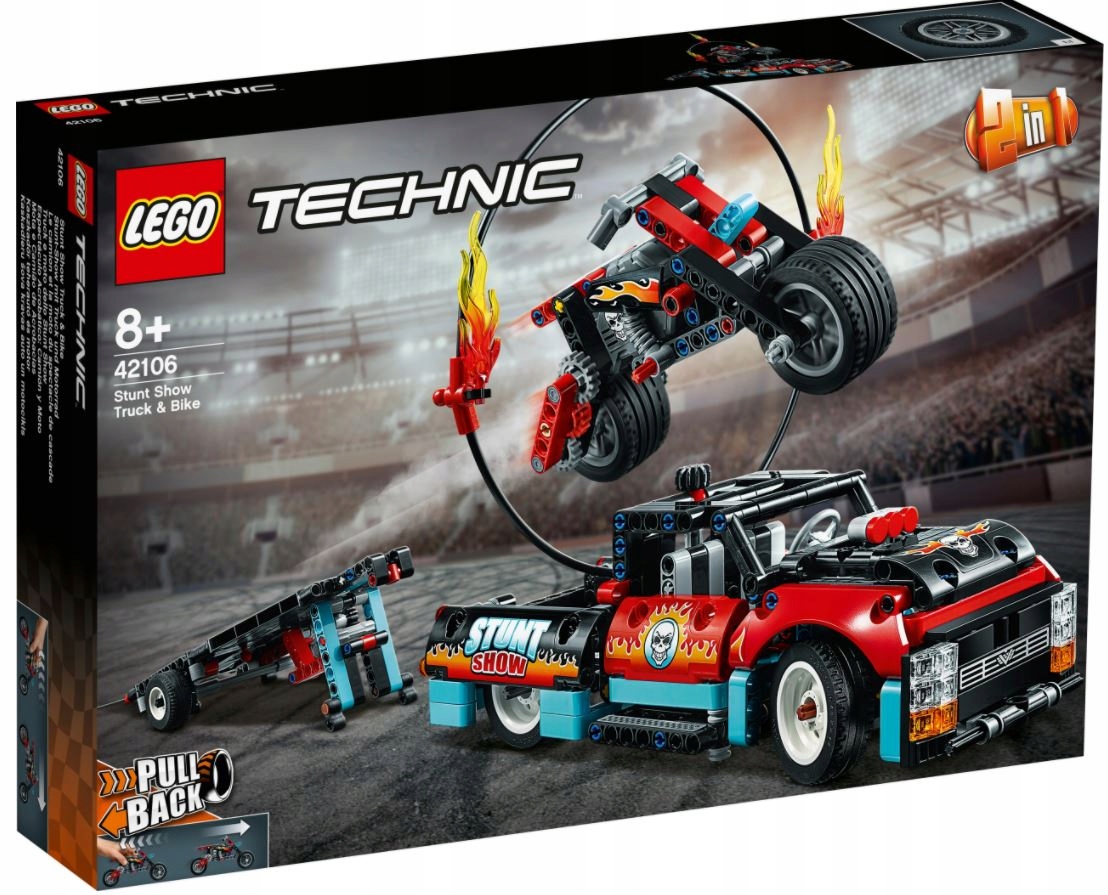 

Lego Technic Furgonetka i motocykl 42106 laweta