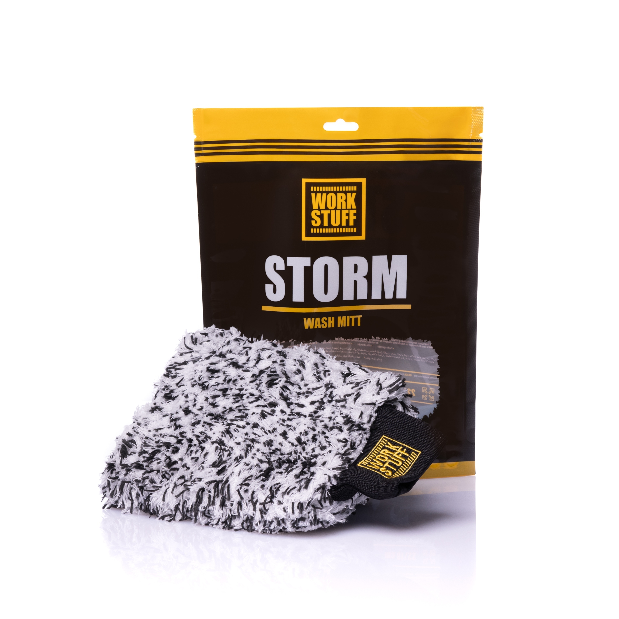 Work Stuff Storm Wash Mitt Rękawica Do Mycia 22X18 CM Biało-czarna
