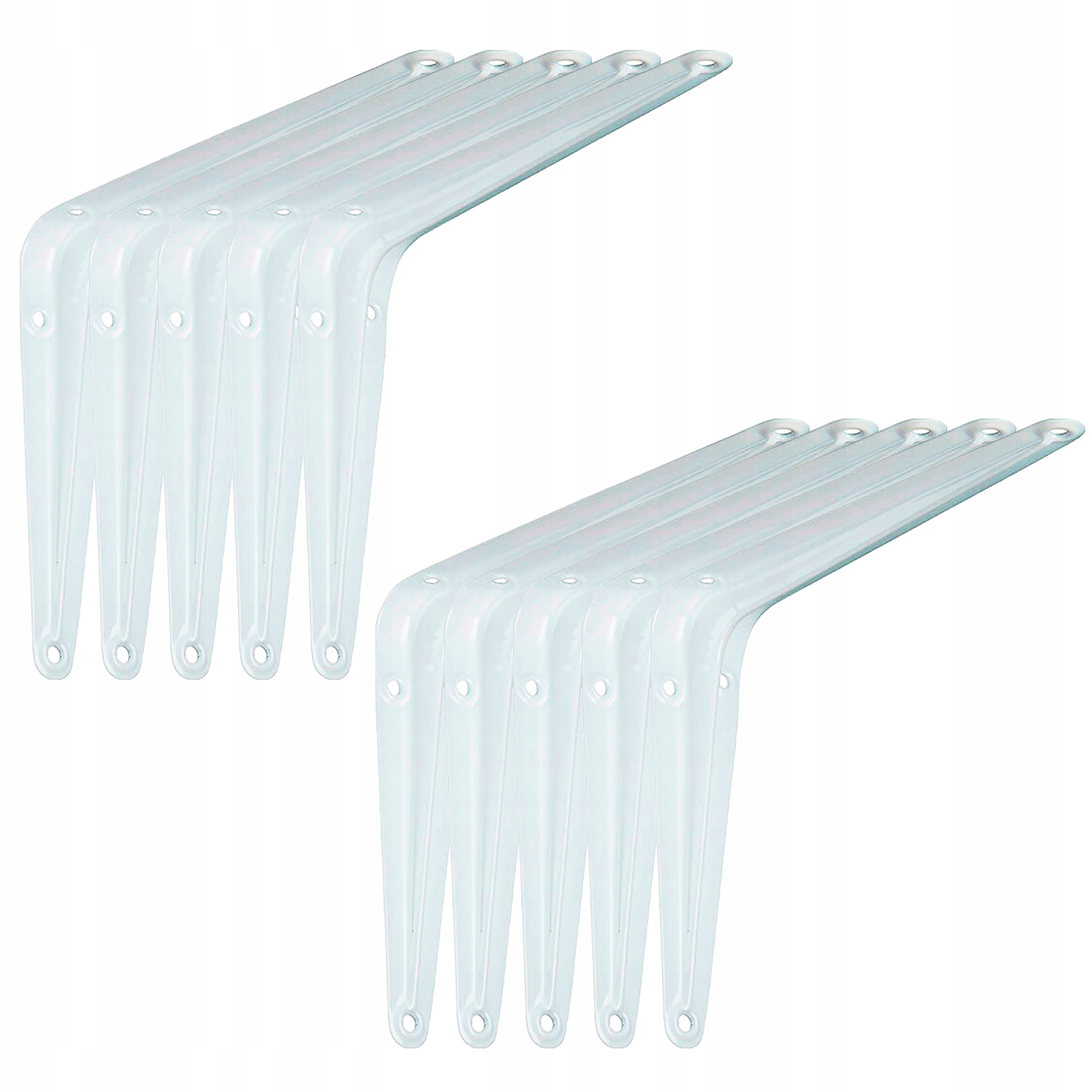 KĄTOWNIK WSPORNIK PÓŁKĘ PÓŁKI 150x125 mm BIAŁY 10x