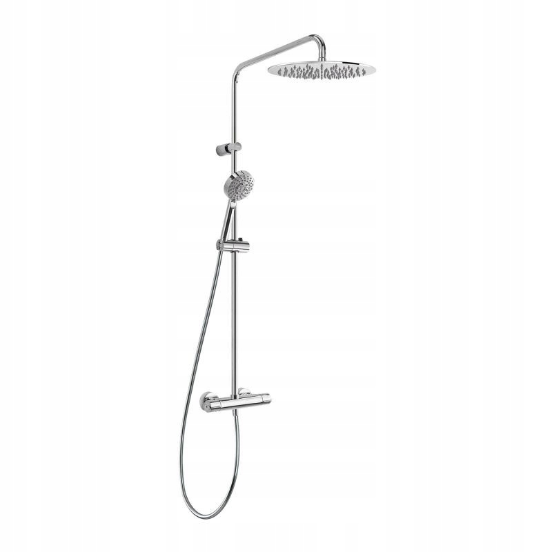Zestaw prysznicowy z termostatem chrom Tres (181385)