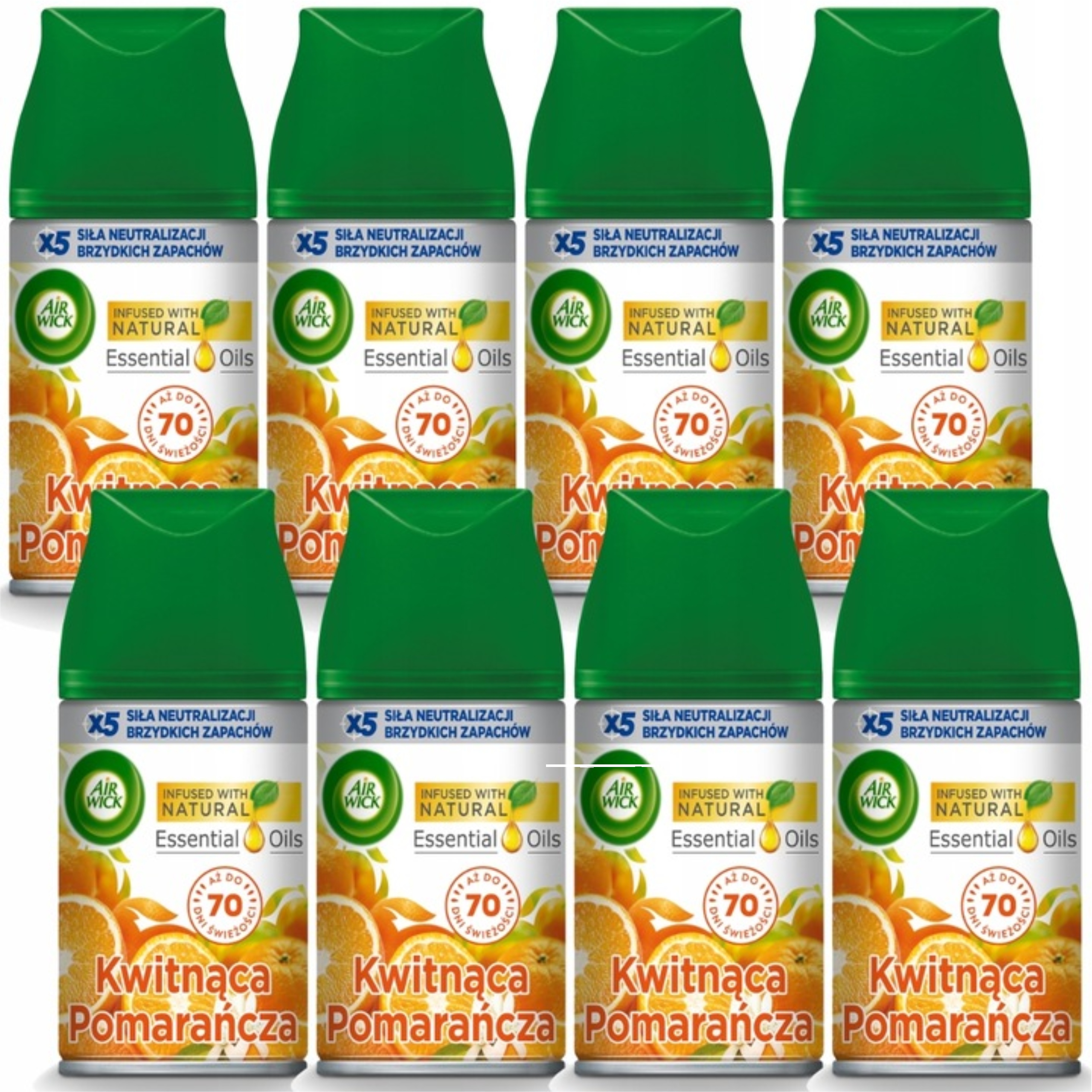 Levně Air Wick Náplně Do Osvěžovače Vzduchu Kvetoucí Pomeranč 8 X 250 ML