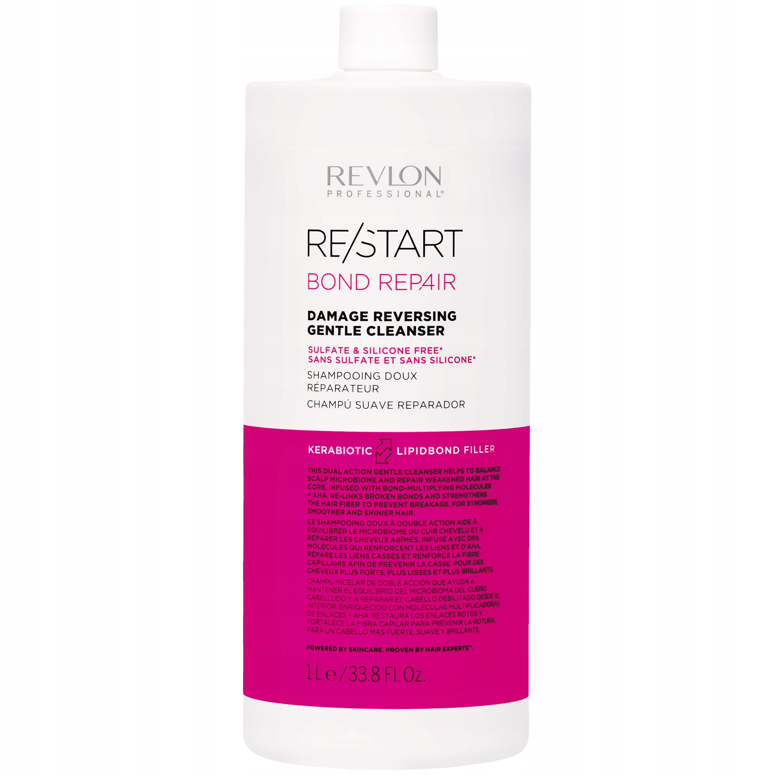 Pro zesvětlené vlasy Revlon Restart Bond Repair šampon 1000 ml