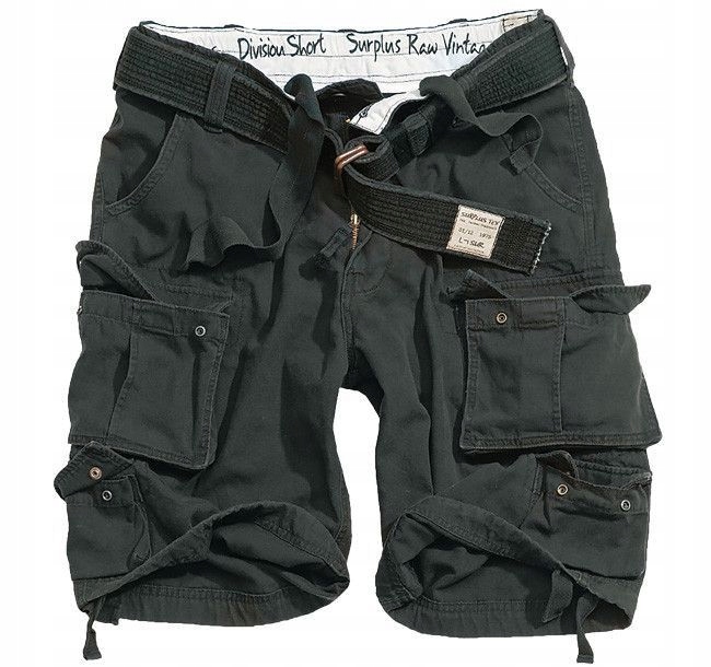 

Szorty Letnie Męskie Division Surplus Czarne 4XL
