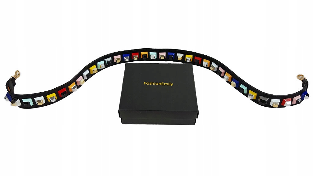 AZTECKI KOLOROWY PASEK DO TOREBKI PIRAMIDY 3D BOHO Materiał dominujący skóra ekologiczna