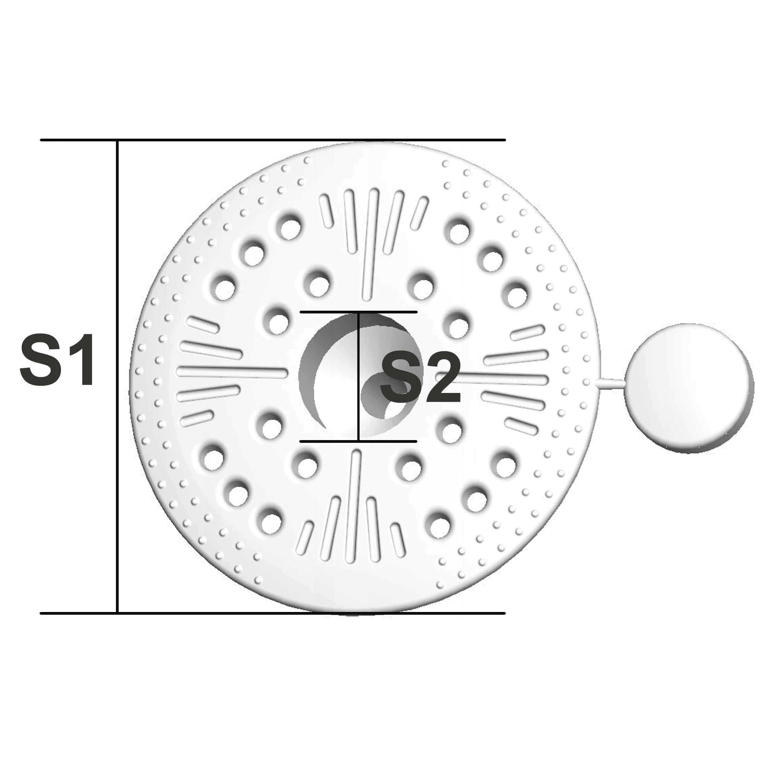 Talerzyk, docisk krążek Podkładka - 100 szt Szerokość 0 m