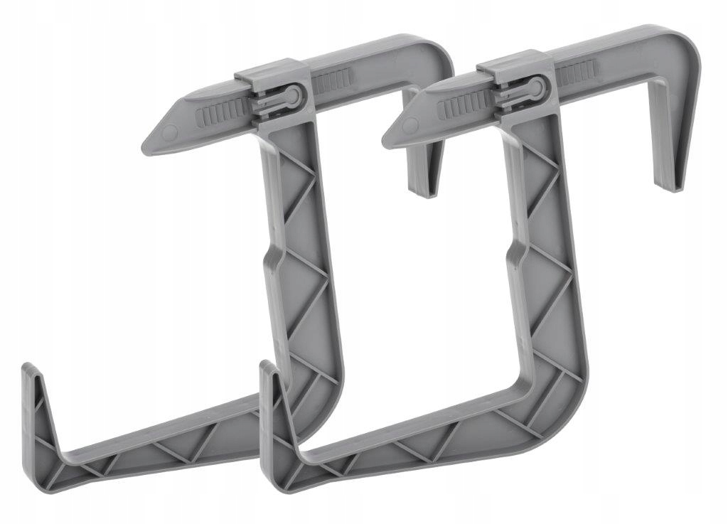 UCHWYT DO DONICZKI BALKONOWEJ SZARY KPL. 2SZT