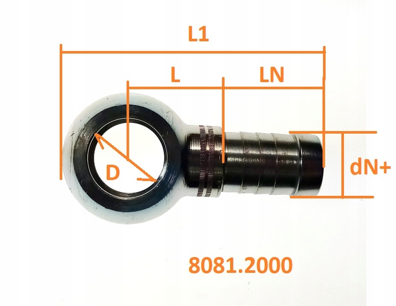 HOLENDERKA ŚRUBA i OCZKO M26x1,5 NA WĄŻ 21-22,5mm Producent części inny