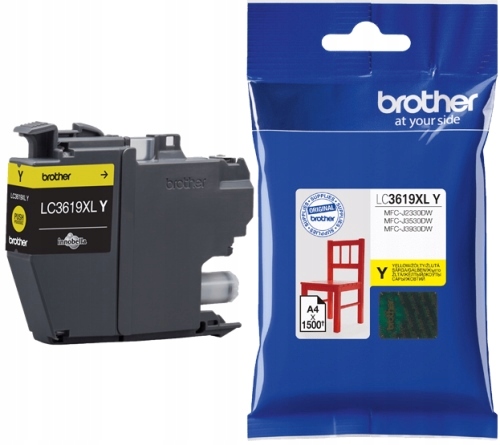 

Tusz Brother LC3619XLY żółty 1500 str.