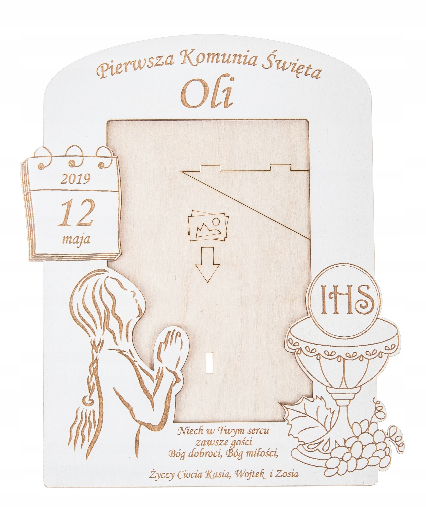 

Ramka na zdjęcie Pamiątka Komunii Świętej prezent!