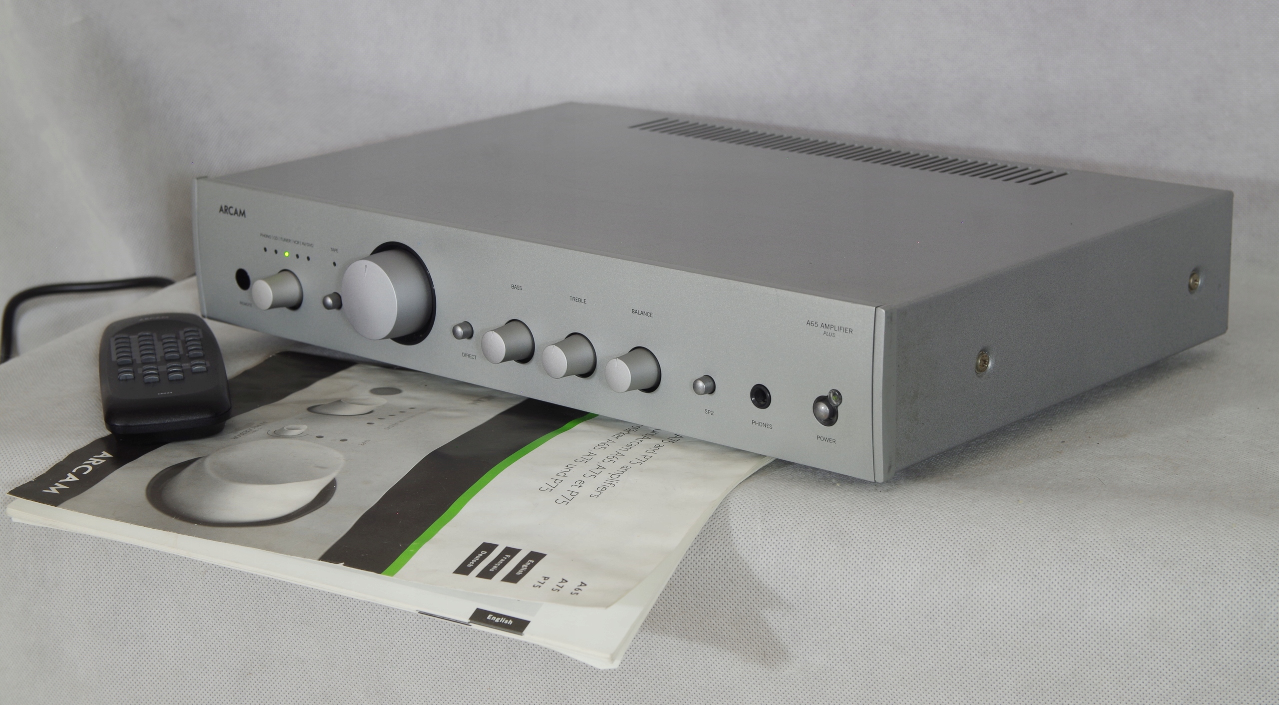 Arcam A65 Plus wzmacniacz, pilot Model A65 Plus