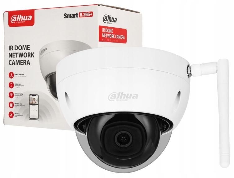 Kupolová WiFi kamera Dahua IPC-HDBW1430DE-SW-0280B 4Mpx Externá