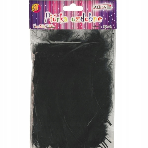 piórka czarne  10-12cm  50szt. | P-090 — 8
