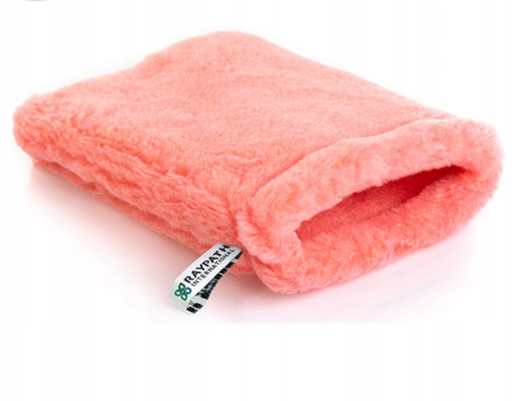 Levně Růžová rukavice L na suché čištění prachu, antistatická, odolná Raypath