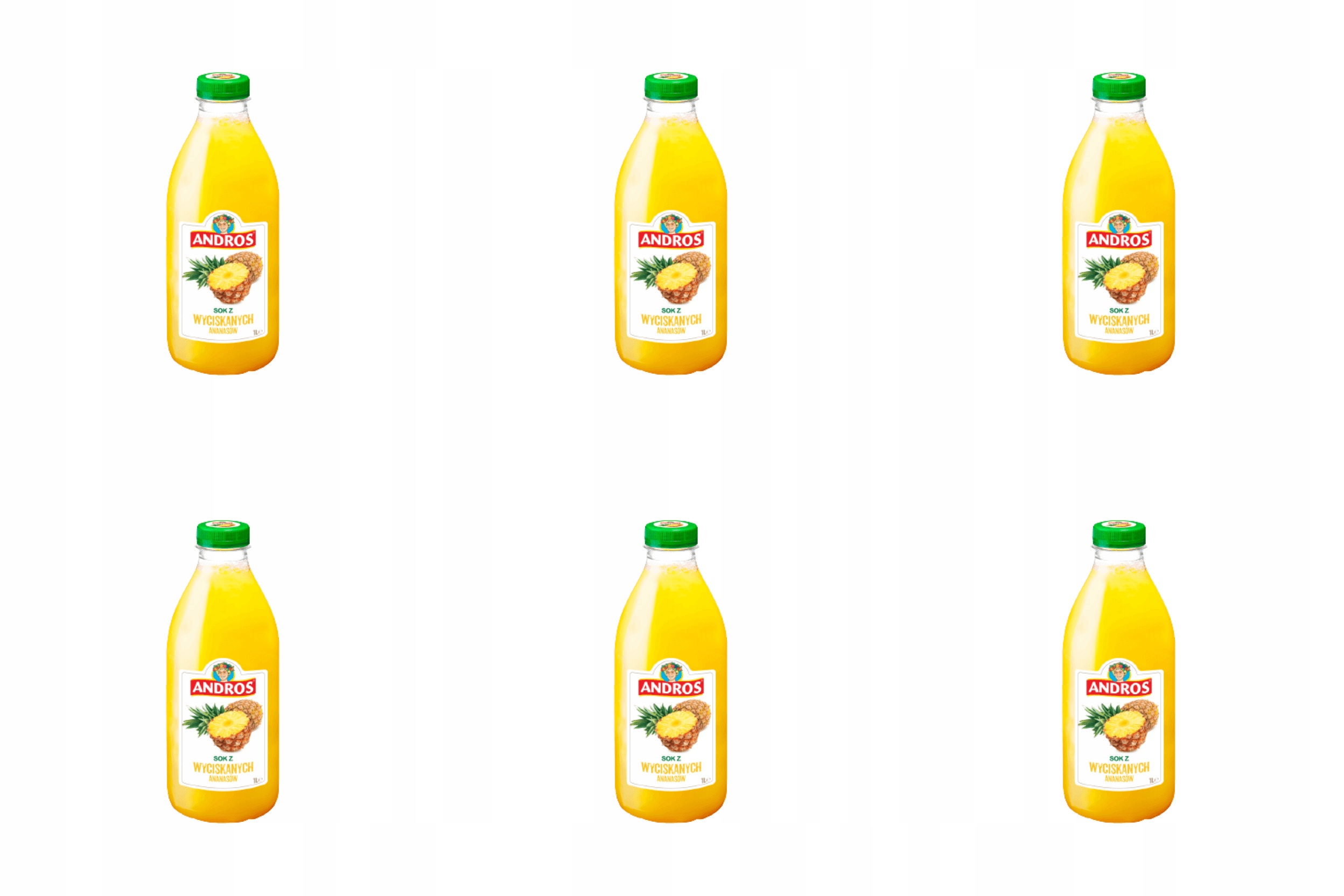 Sok wyciskany z ananasów Nfc 1l Andros