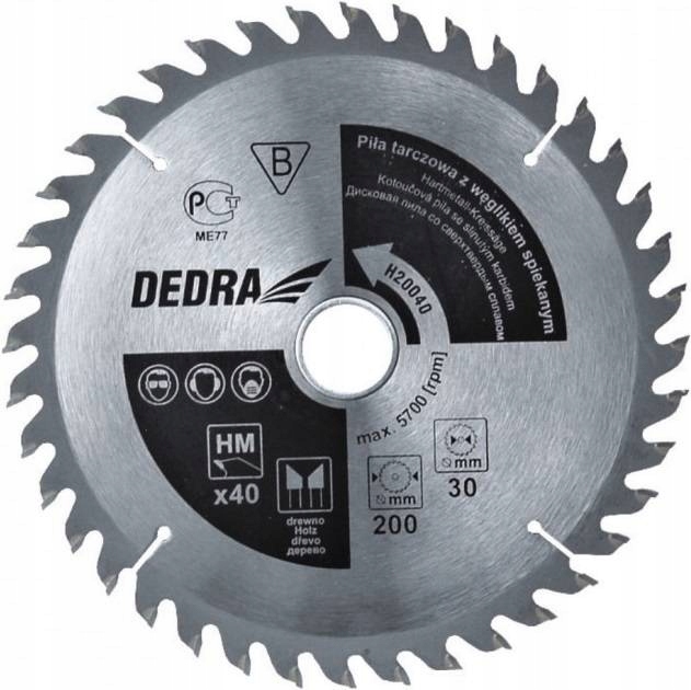 

Piła Tarczowa 190x30mm 24Z Dedra H19024