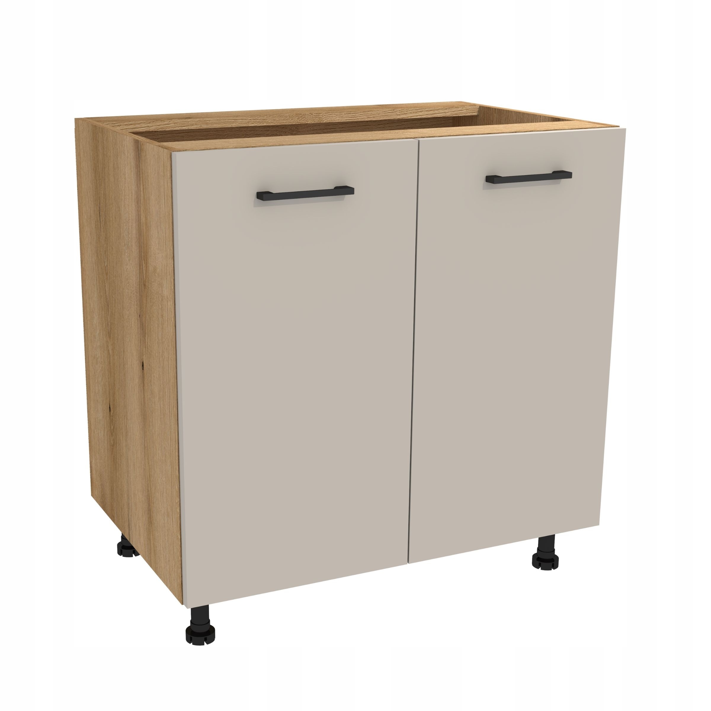 Dolní kuchyňská skříňka 80 Capri korpus Dub Evoke přední Kašmír Mat