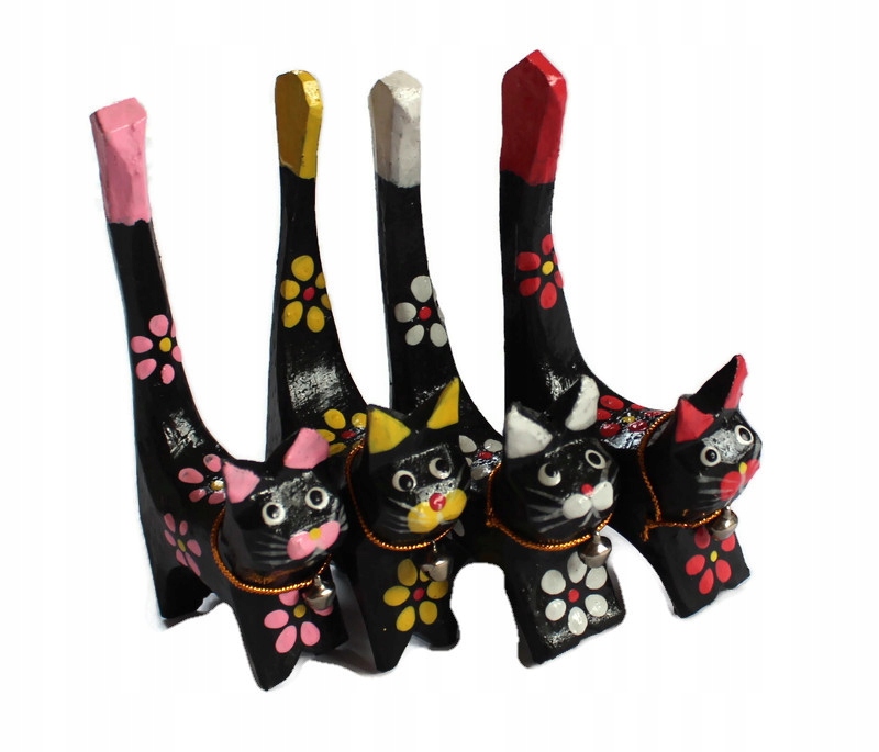 

Figurki Drewniane 4 Kotki 10cm Indonezja 572