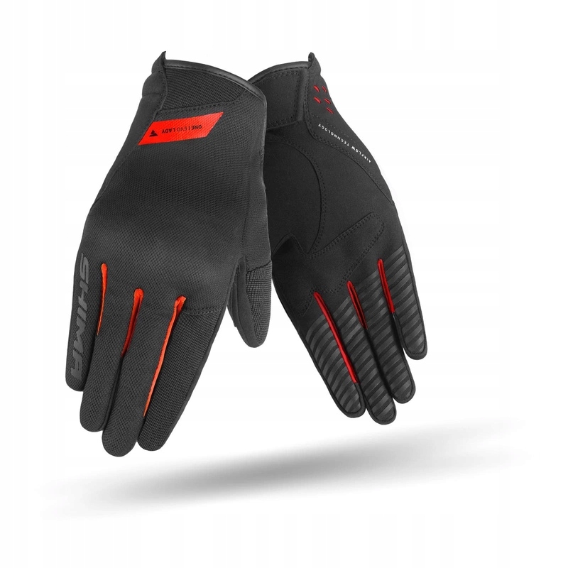 Rękawice damskie motocyklowe Shima One Evo Lady Red czarny