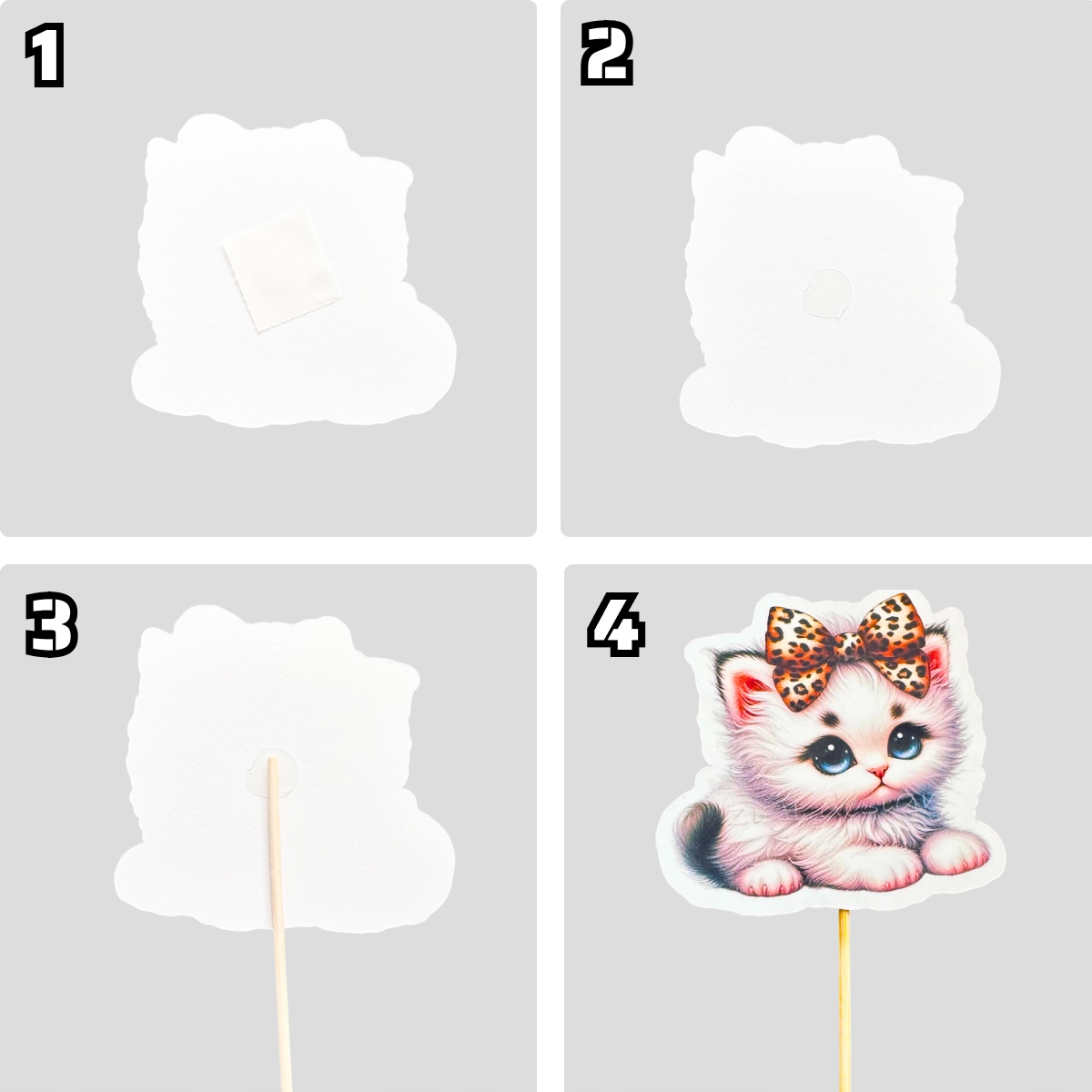 TOPPER NA TORT KOT KOTKI KOTEK ZESTAW POSTACI DEKORACJA OZDOBA NA TORT Marka inna