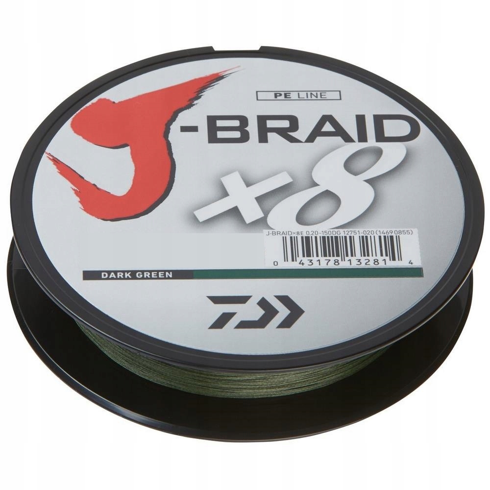 Plecionka Daiwa J-Braid X8 150m 0.16mm 9kg