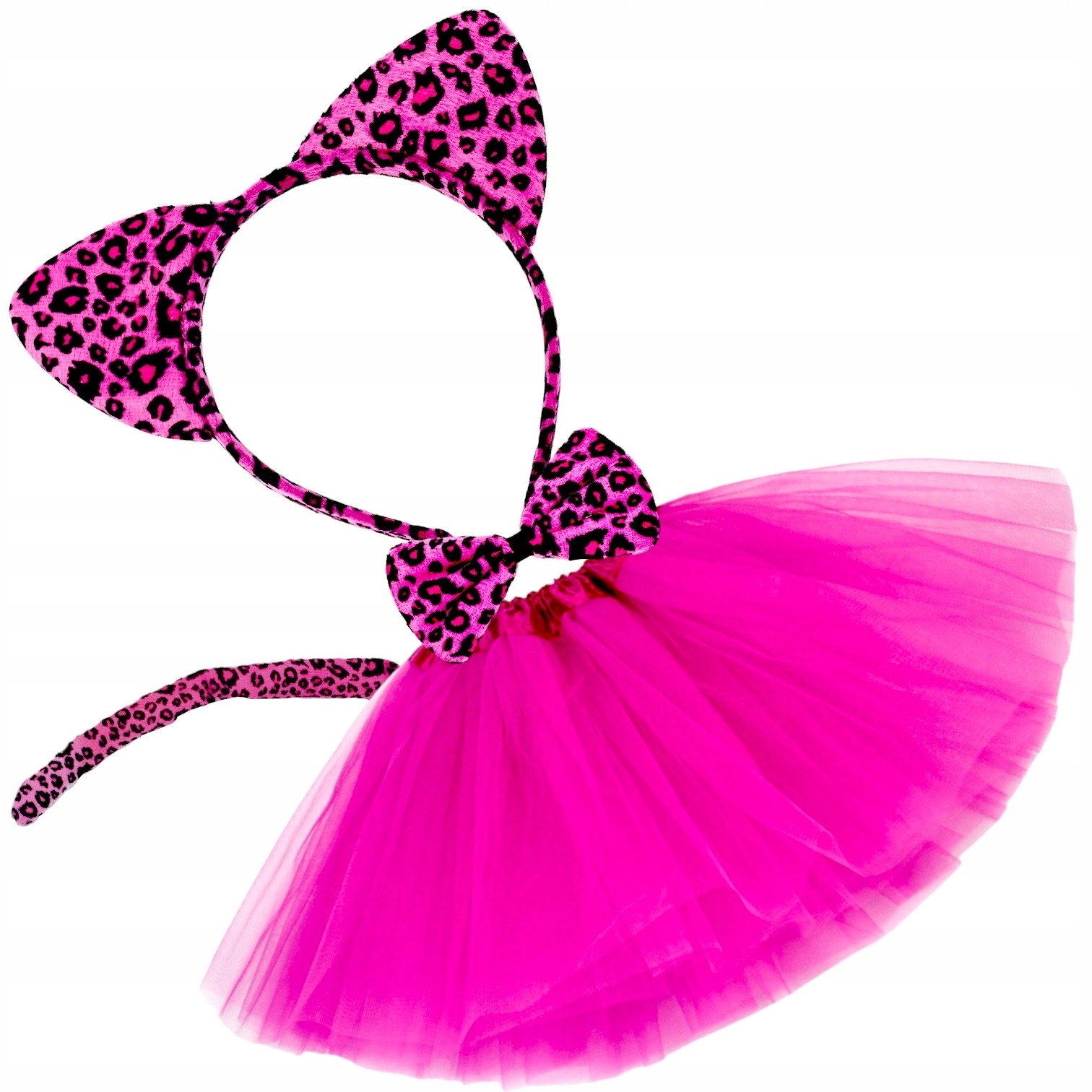 STRÓJ RÓŻOWA PANTERA kotek USZY SPÓDNICZKA 30cm Gepart Kot EAN (GTIN) 5905741567186