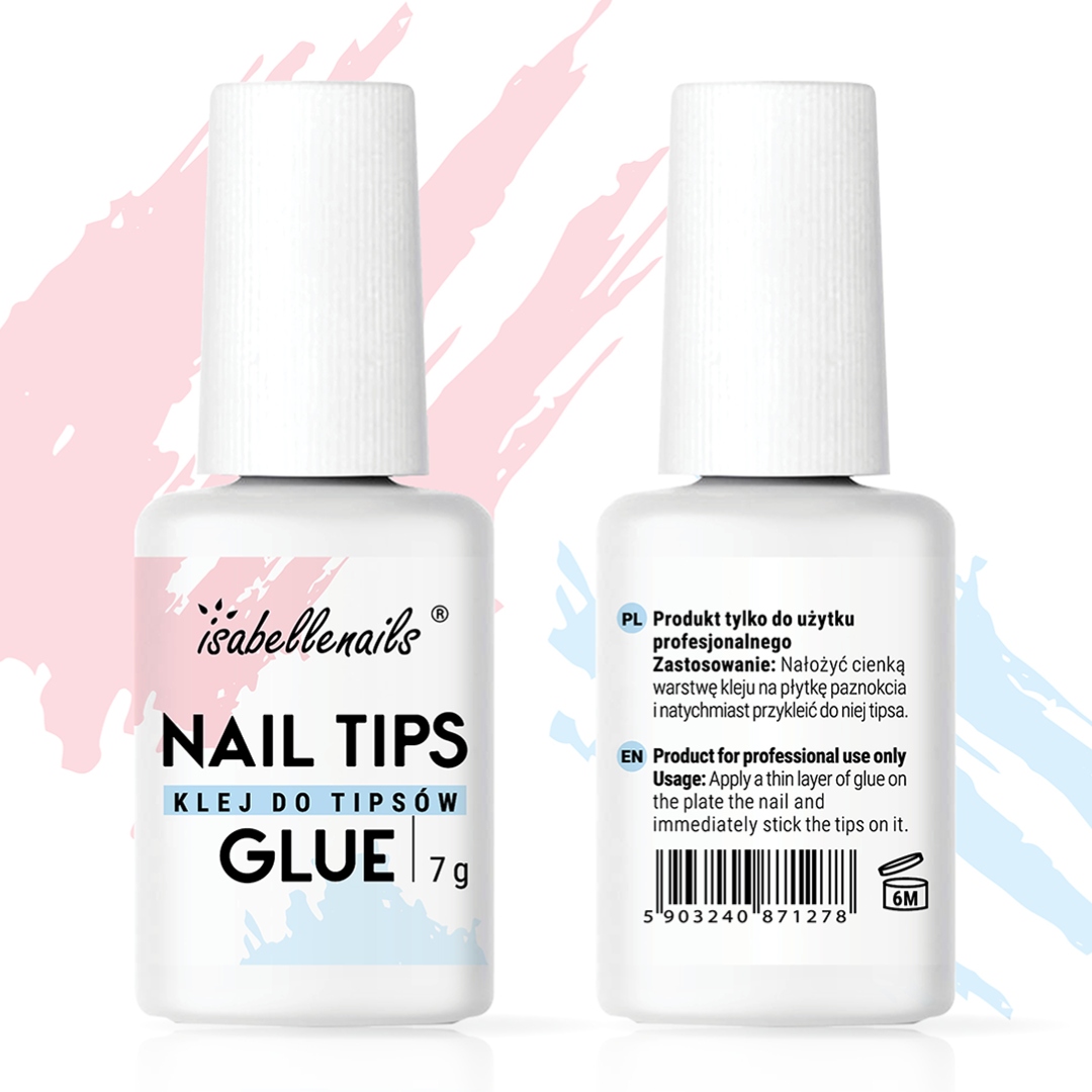 Klej do tipsów cyrkonii klej do paznokci ISABELLENAILS Basic Nail Tip Glue Pojemność 7 ml
