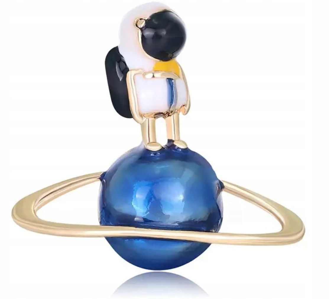 

Broszka Kosmonauta Astronauta Kosmos Nasa Złota