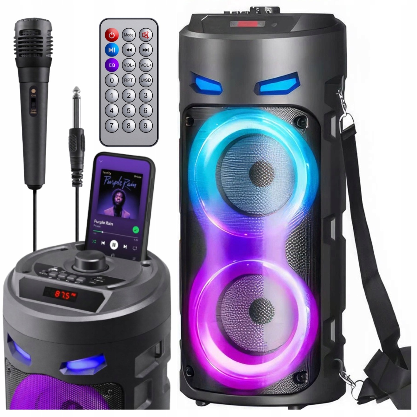 Reproduktorový Bezdrátový Boombox Mobilní Ozvučovací Systém Fm