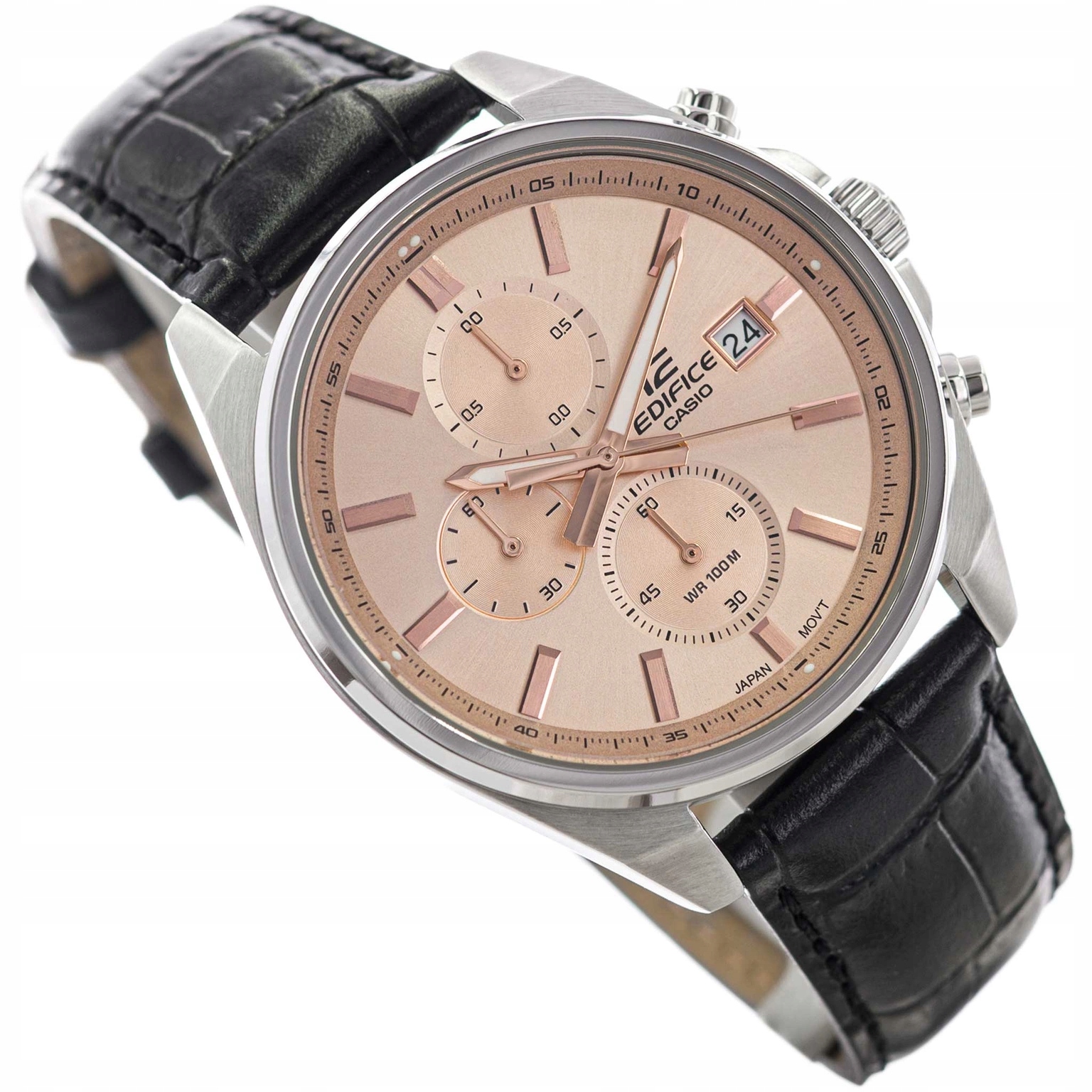 Pánské Hodinky Casio Edifice EFV-610EL-5AVUEF Černé Na Řemínku Datumovka 100 M