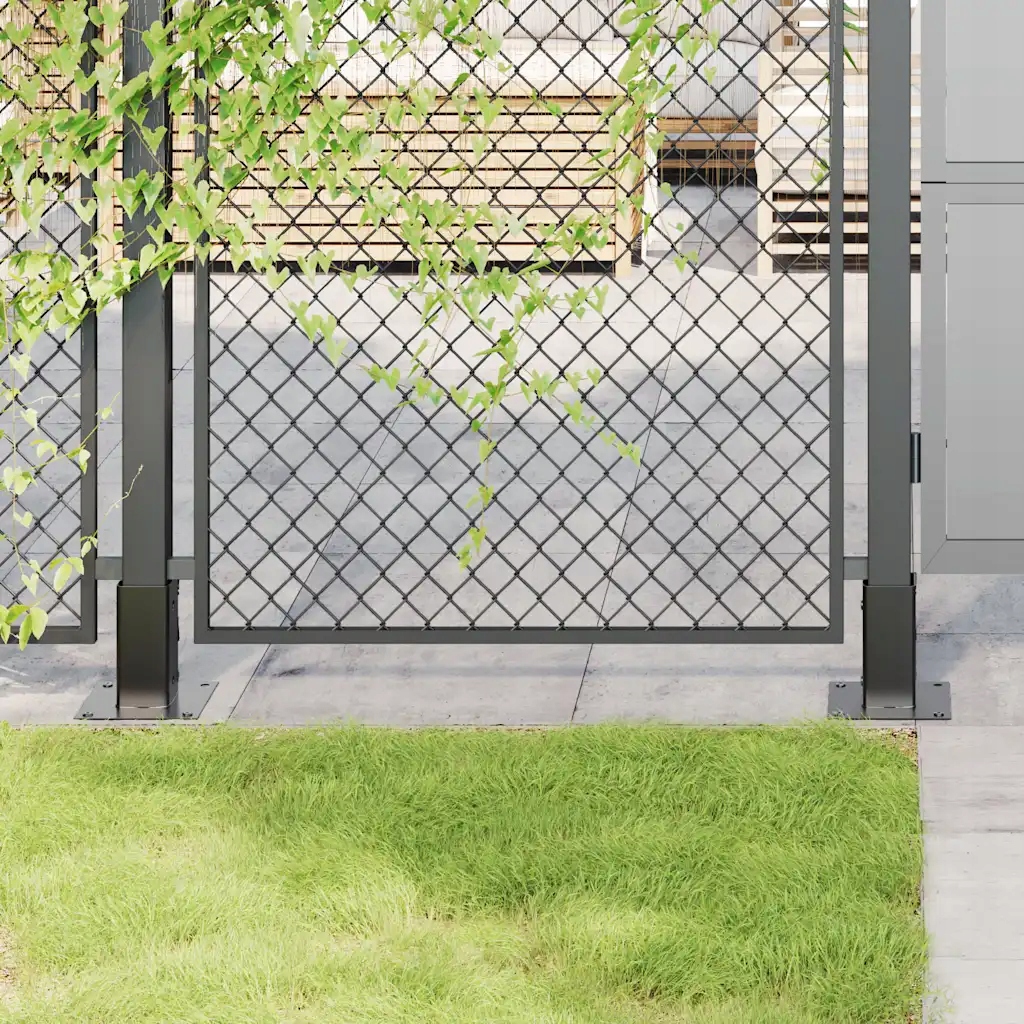 vidaXL Podstavce pod sloupky čtvercové 12 ks Antracit 71x71 mm